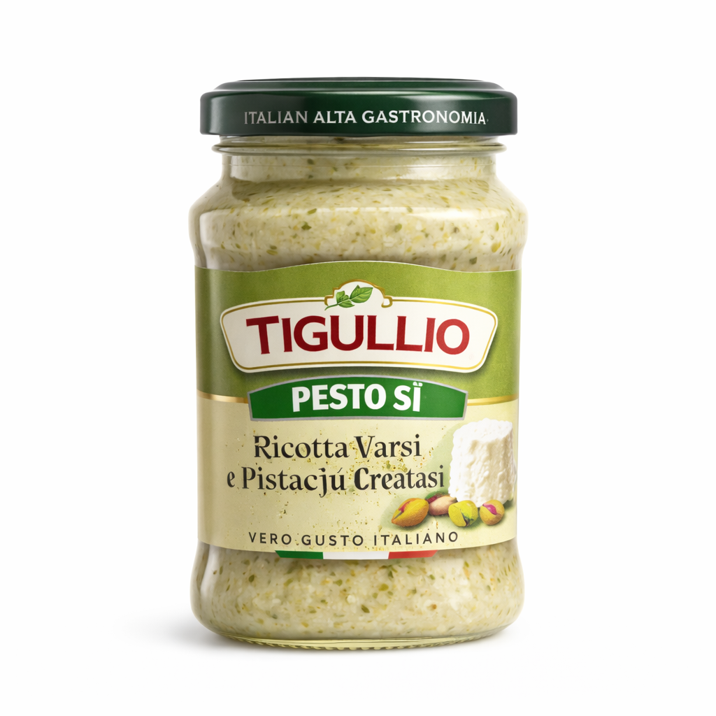 Tigullio Pesto med ricotta og pistacienødder 185 g