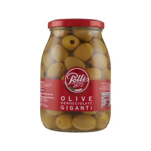 Store grønne oliven uden sten, Polli Giganti, 1 kg